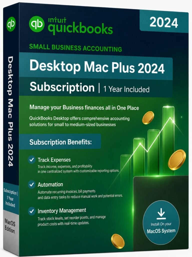 QuickBooks Desktop Mac Plus 2024 – Authentic 1-Year Subscription | Guaranteed Activation